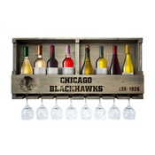 Chicago Blackhawks Reclaimed Wood Bar Shelf, 627-4002
