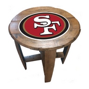 San Francisco 49Ers Oak Barrel Table, 629-1005
