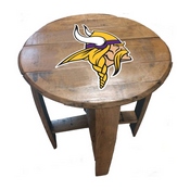 Minnesota Vikings Oak Barrel Table, 629-1007