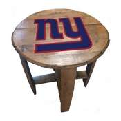 New York Giants Oak Barrel Table, 629-1013