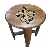 New Orleans Saints Oak Barrel Table, 629-1031
