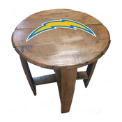 Los Angeles Chargers Oak Barrel Table, 629-1036