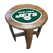 New York Jets Oak Barrel Table, 629-1038