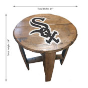 Chicago White Sox Oak Barrel Table, 629-2006