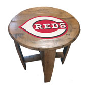 Cincinnati Reds Oak Barrel Table, 629-2007