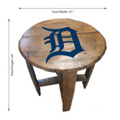 Detroit Tigers Oak Barrel Table, 629-2015