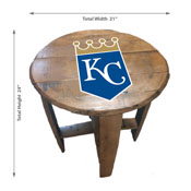 Kansas City Royals Oak Barrel Table, 629-2016