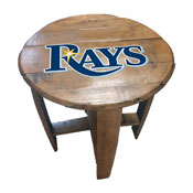Tampa Bay Devil Rays Oak Barrel Table, 629-2019