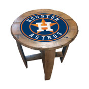 Houston Astros Oak Barrel Table, 629-2025