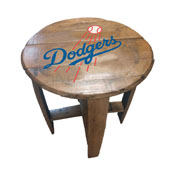 Los Angeles Dodgers Oak Barrel Table, 629-2026