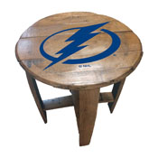Tampa Bay Lightning Oak Barrel Table, 629-4029