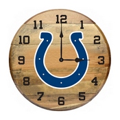 Indianapolis Colts Oak Barrel Clock, 630-1022