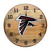 Atlanta Falcons Oak Barrel Clock, 630-1030
