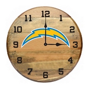 Los Angeles Chargers Oak Barrel Clock, 630-1036