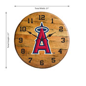 Los Angeles Angels Oak Barrel Clock, 630-2013