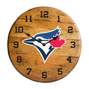 Toronto Blue Jays Oak Barrel Clock, 630-2021