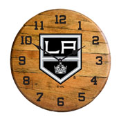 Los Angeles Kings Oak Barrel Clock, 630-4022