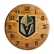 Golden Knights Oak Barrel Clock, 630-4032