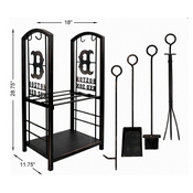 Boston Red Sox Fireplace Wood Holder & Tool Set, 638-2003