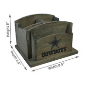 Dallas Cowboys Rustic Desk Organizer, 648-1002