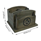Pittsburgh Steelers Rustic Desk Organizer, 648-1004