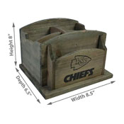 Kansas City Chiefs Rustic Desk Organizer, 648-1006