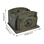 Boston Red Sox Rustic Desk Organizer, 648-2003