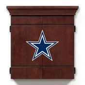 Dallas Cowboys Dark Brown Classic Dartboard Cabinet, 659-1002