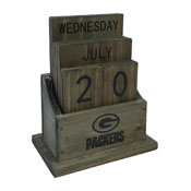 Green Bay Packers Wood Block Calendar, 662-1001