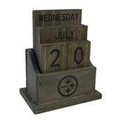 Pittsburgh Steelers Wood Block Calendar, 662-1004