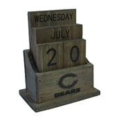 Chicago Bears Wood Block Calendar, 662-1019