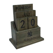New York Yankees Wood Block Calendar, 662-2001
