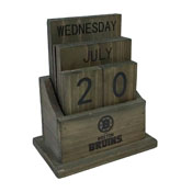 Boston Bruins Wood Block Calendar, 662-4001