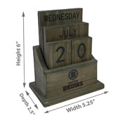 Boston Bruins Wood Block Calendar, 662-4001