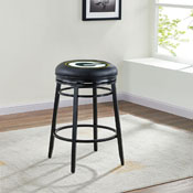 Green Bay Packers Black Swivel Counter Stool, 665-1001