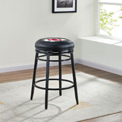 Kansas City Chiefs Black Swivel Counter Stool, 665-1006