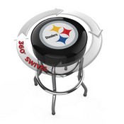 Pittsburgh Steelers Chrome Bar Stool, 680-1004