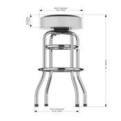 Chicago White Sox Chrome Bar Stool, 680-2006