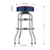 Los Angeles Angels Chrome Bar Stool, 680-2013