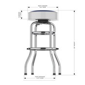 Los Angeles Dodgers Chrome Bar Stool, 680-2026