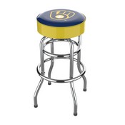 Milwaukee Brewers Chrome Bar Stool, 680-2027