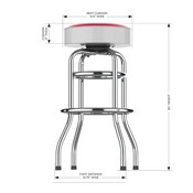 Philadelphia Phillies Chrome Bar Stool, 680-2029