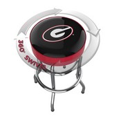 University Of Georgia Chrome Bar Stool, 680-3008