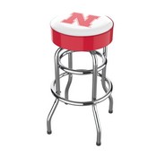 University Of Nebraska Chrome Bar Stool, 680-3010