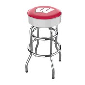 University Of Wisconsin Chrome Bar Stool, 680-3013