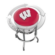 University Of Wisconsin Chrome Bar Stool, 680-3013