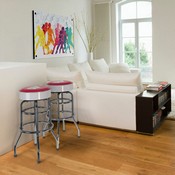 University Of Wisconsin Chrome Bar Stool, 680-3013
