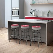 University Of Wisconsin Chrome Bar Stool, 680-3013