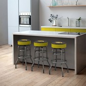 University Of Iowa Chrome Bar Stool, 680-3018