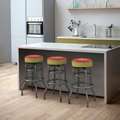 Iowa State University Chrome Bar Stool, 680-3024
